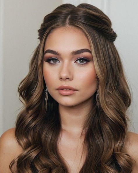 penteado chique cabelo solto