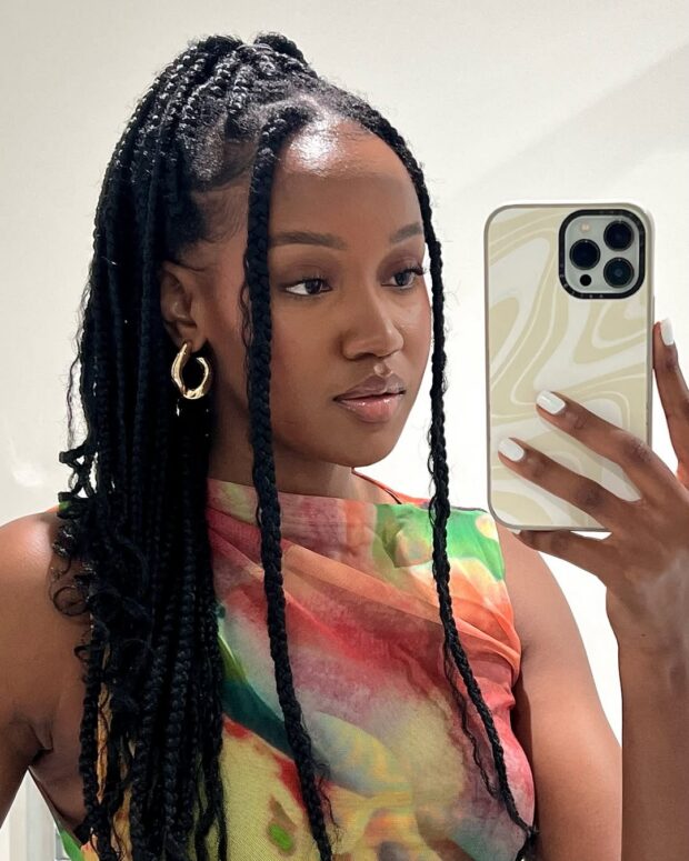 penteado de trança jumbo para dia a dia