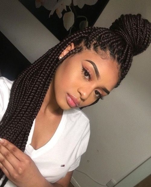 inspiração penteado trança jumbo