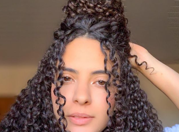 penteado cabelo cacheado dia a dia