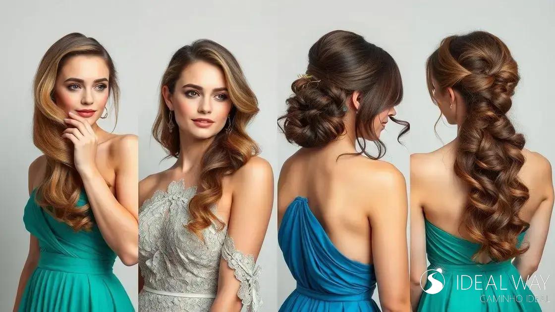 penteado festa cabelo medio vs cabelo longo
