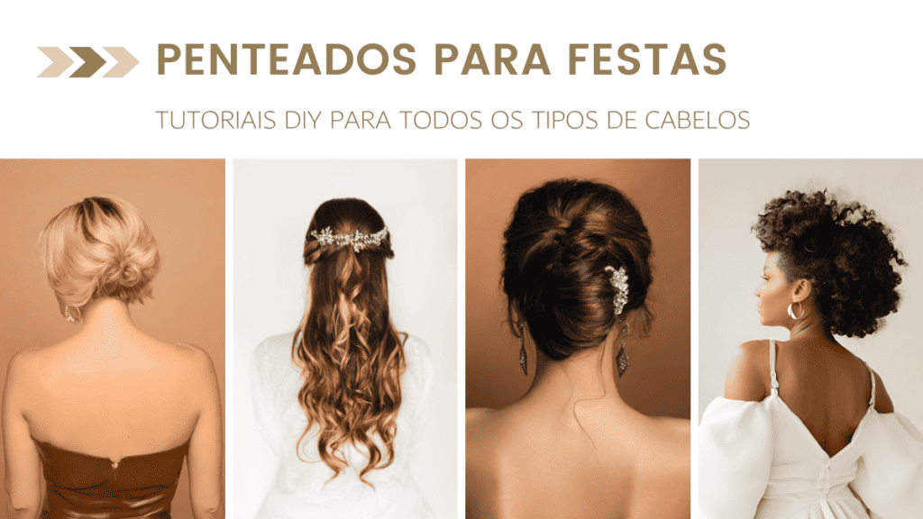 penteado festa cabelo medio