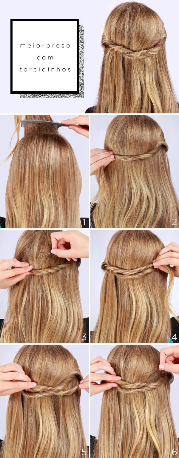 melhores penteados festa cabelo medio inspiração