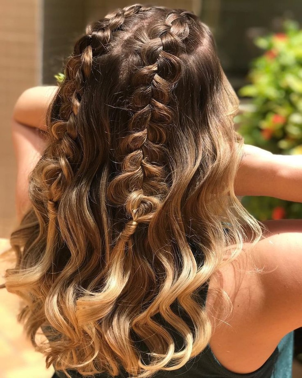 ideias de penteados para cabelo todo