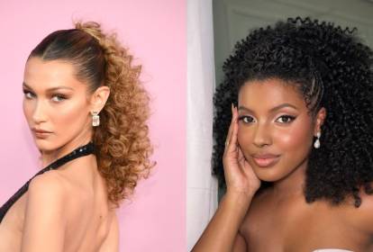 como fazer space buns em cabelo cacheado para carnaval