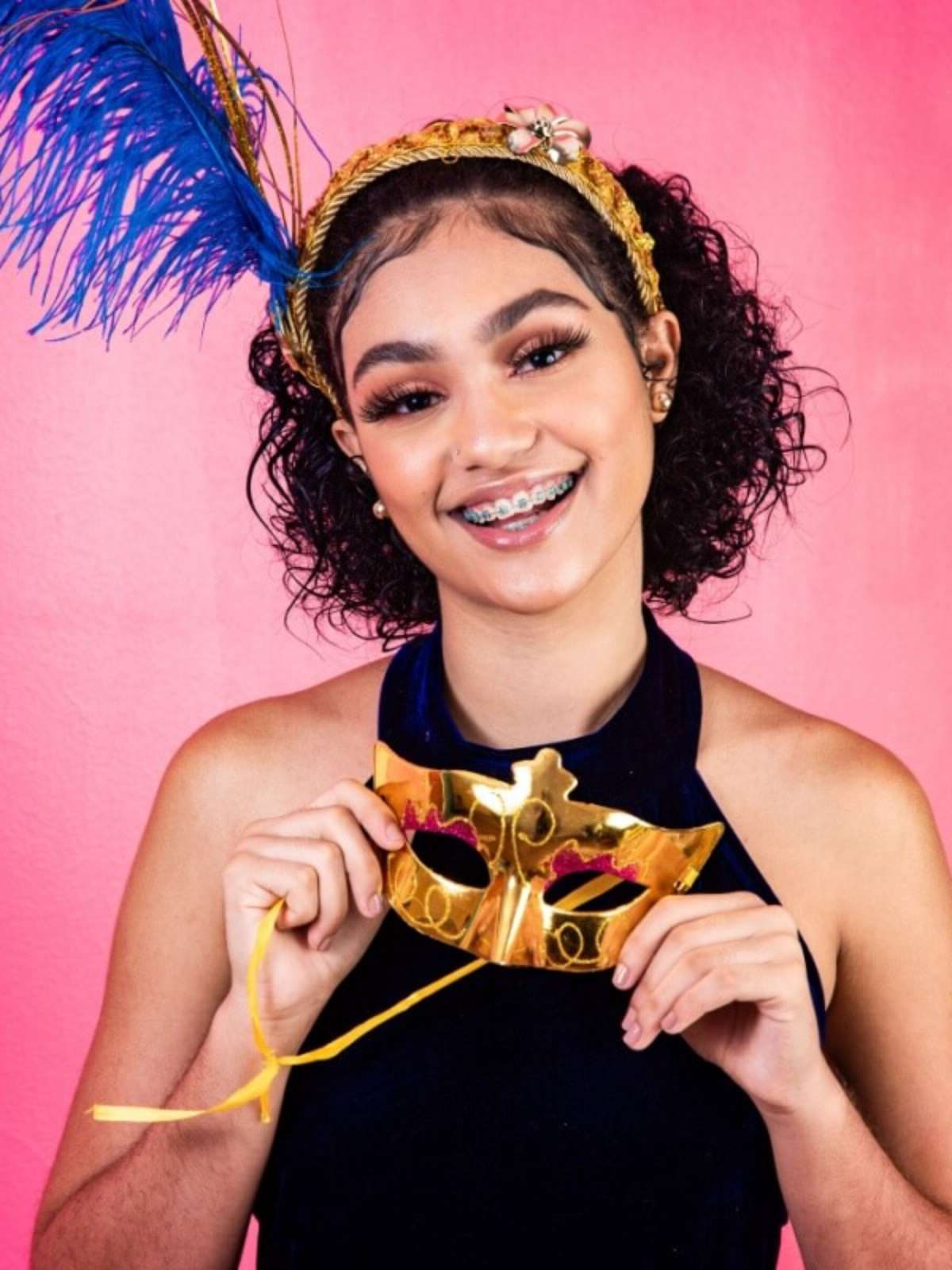 acessórios baratos para cabelo cacheado carnaval