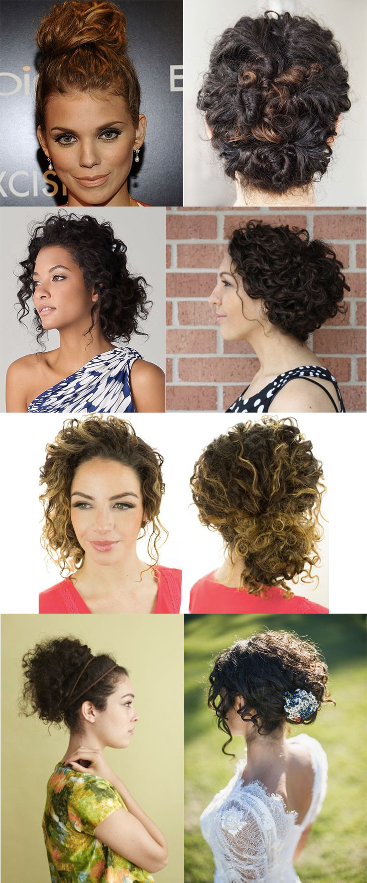 penteado para cabelo cacheado para o carnaval