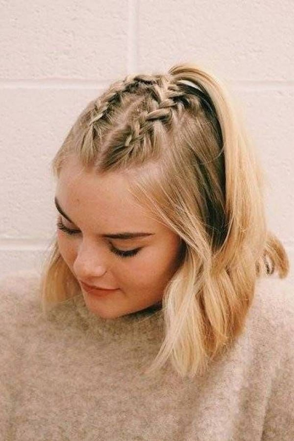 penteado fácil para lavar o cabelo