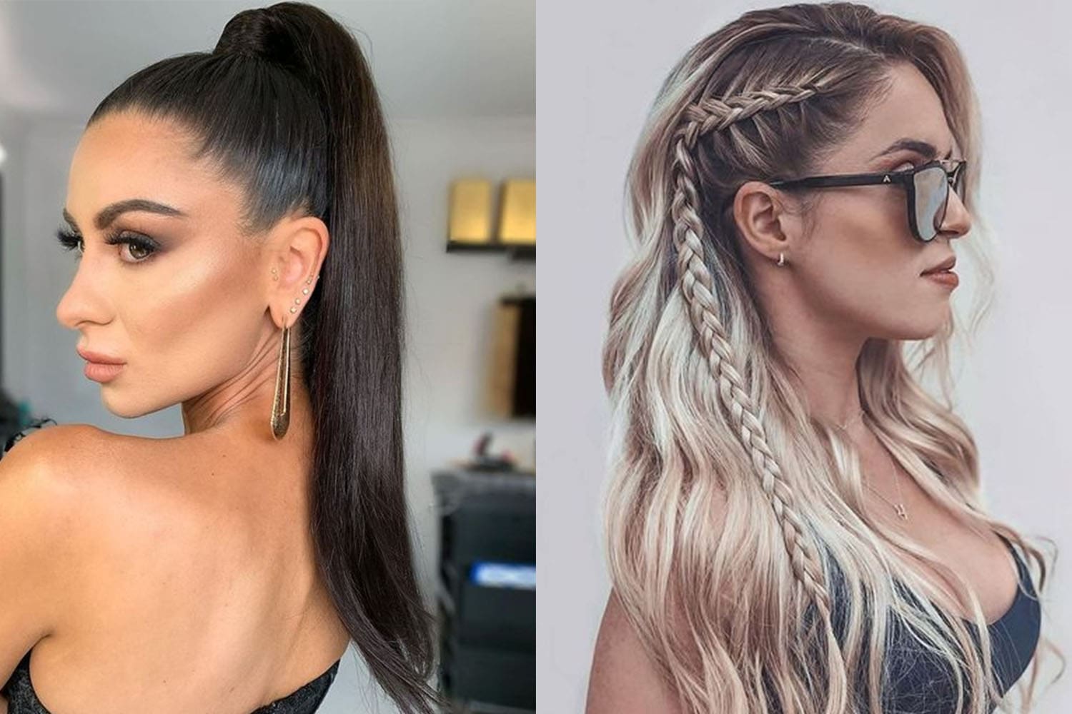 penteado simples cabelo liso rápido