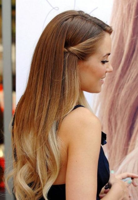 penteado fácil cabelo liso solto dia a dia