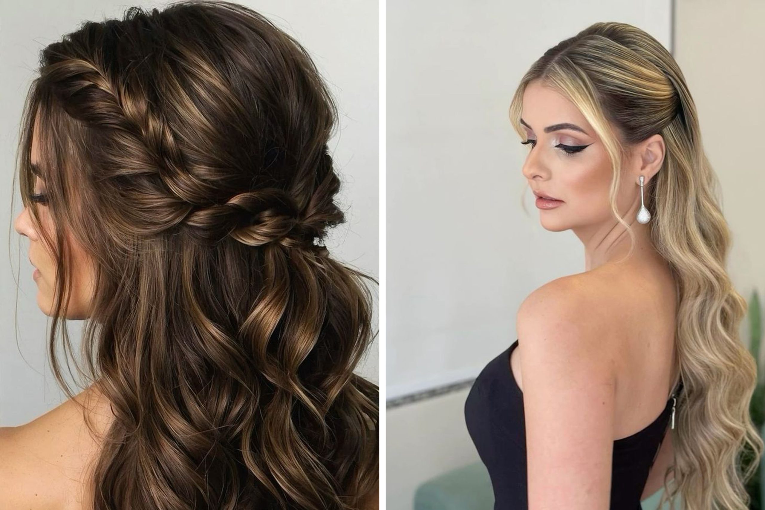 penteado com torcidinho cabelo liso
