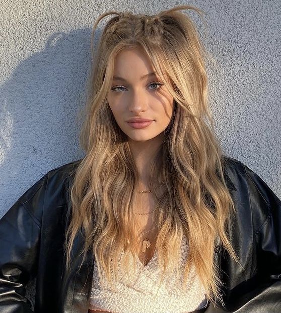 penteado com trança fina cabelo liso