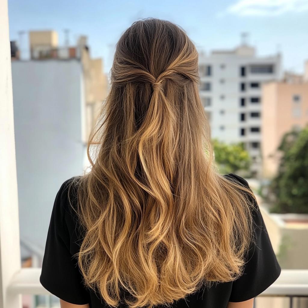 penteado rápido cabelo liso para festa