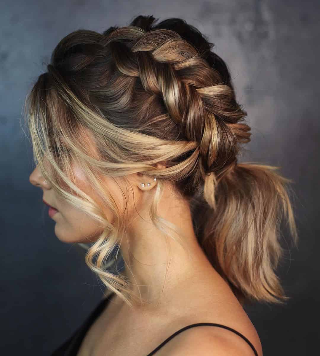 penteado simples madrinha cabelo longo