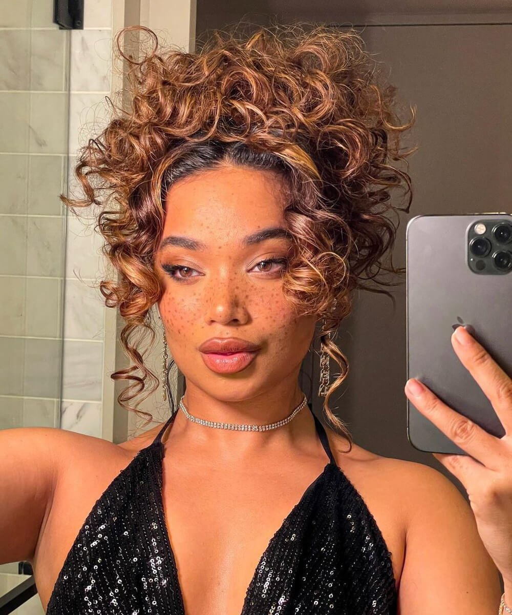 penteados cabelos cacheados