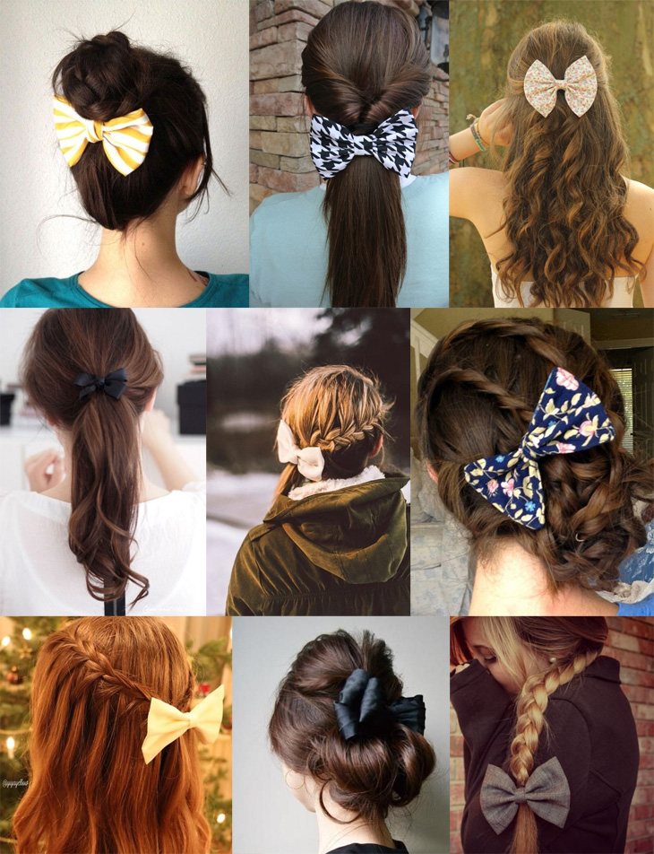 inspiração penteados com laço para casamento