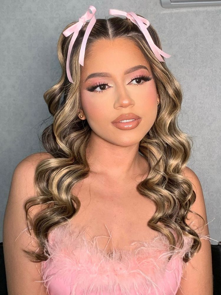 inspiração penteados com laço para casamento