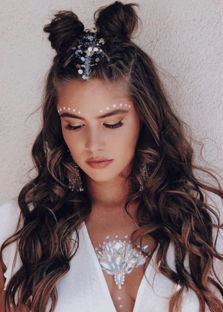 penteados fáceis carnaval