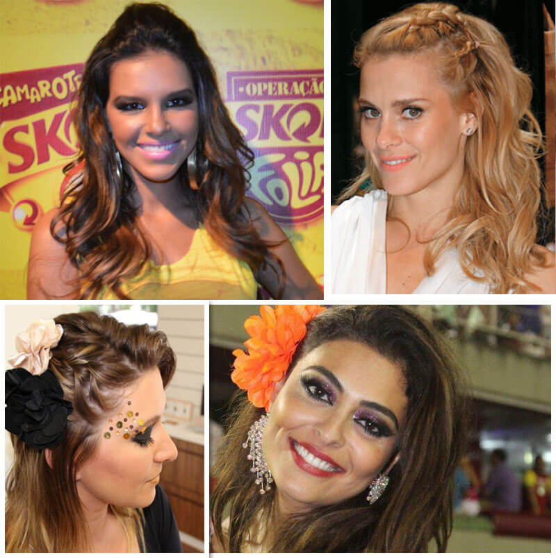 penteados carnaval cabelo cacheado