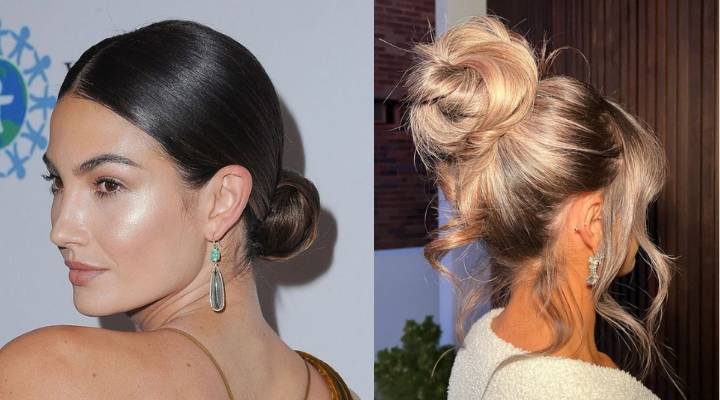 penteado coque baixo vs coque alto para casamento