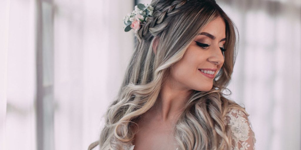 penteado de noiva cabelo solto casamento