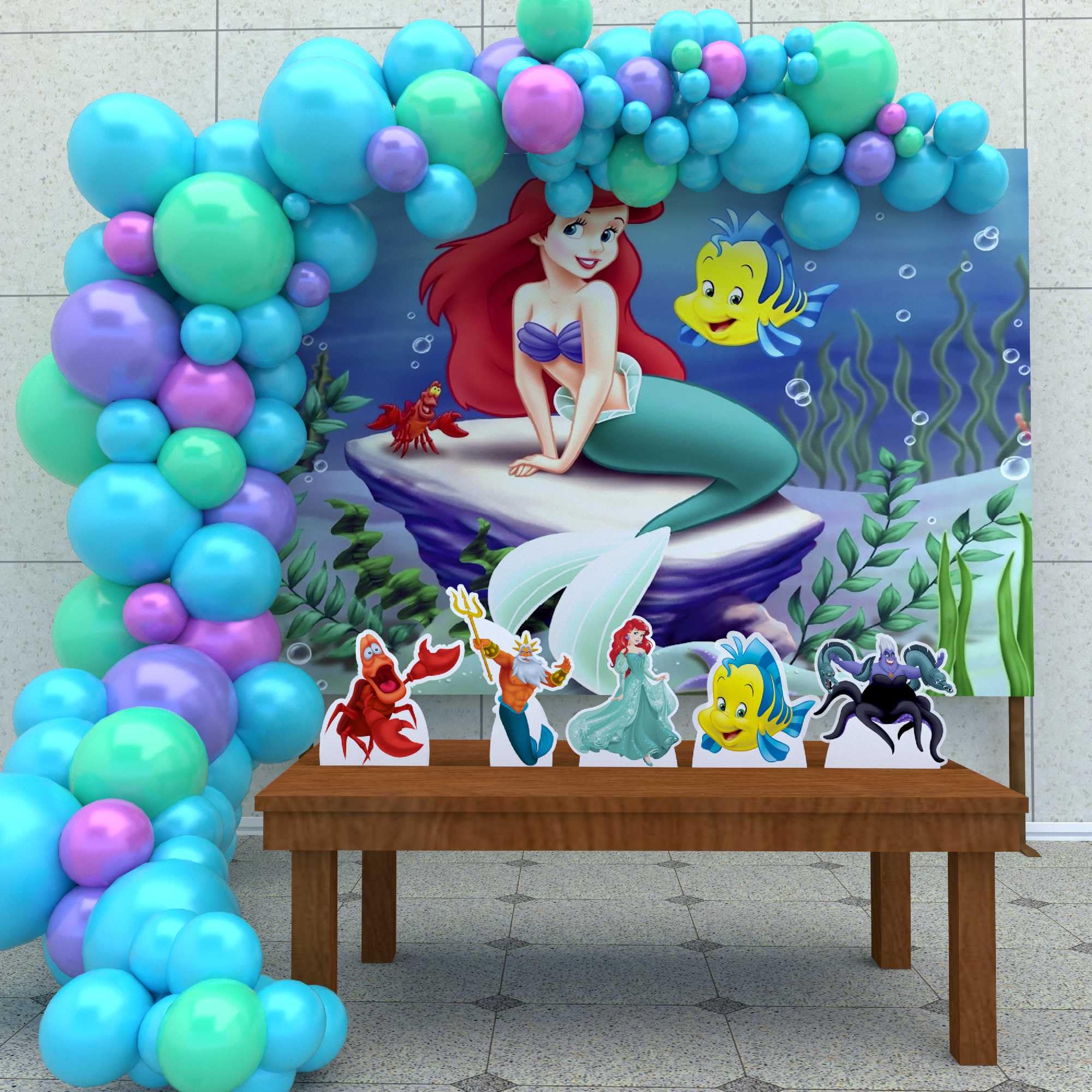 tema pequena sereia festa