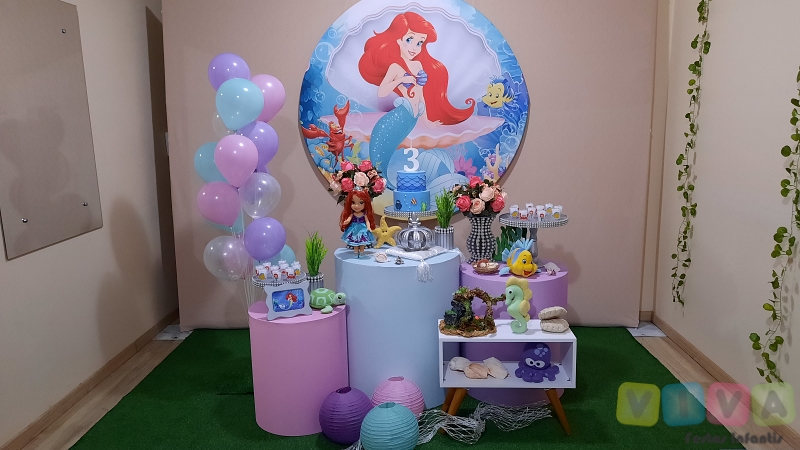 ariel decoração festa