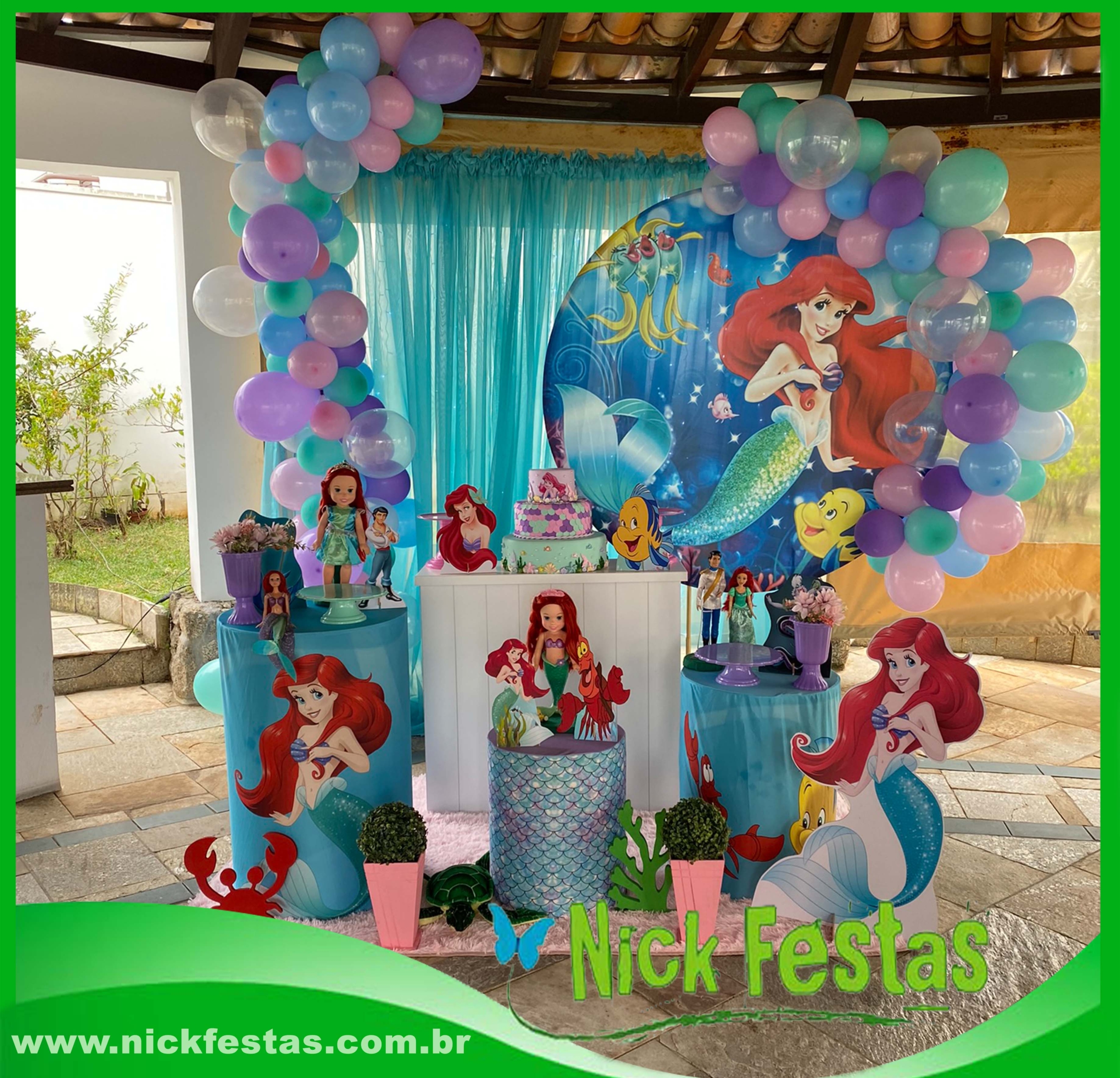 ariel decoração festa