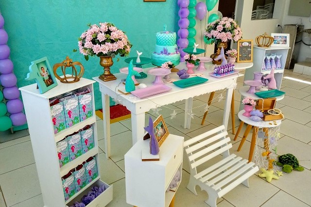 doces personalizados pequena sereia