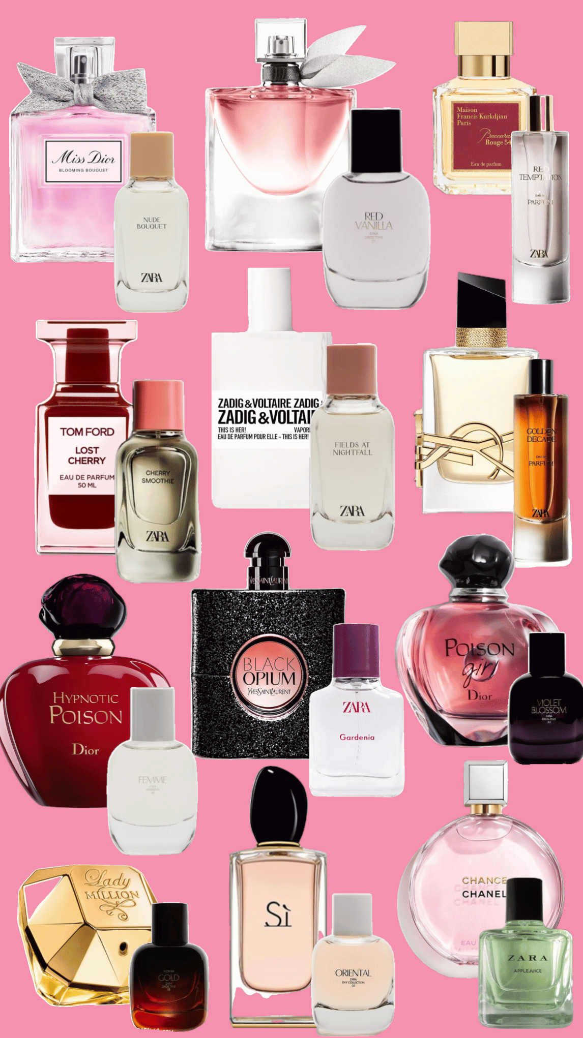 Zara Apple Juice vs. Chanel Chance Eau Tendre