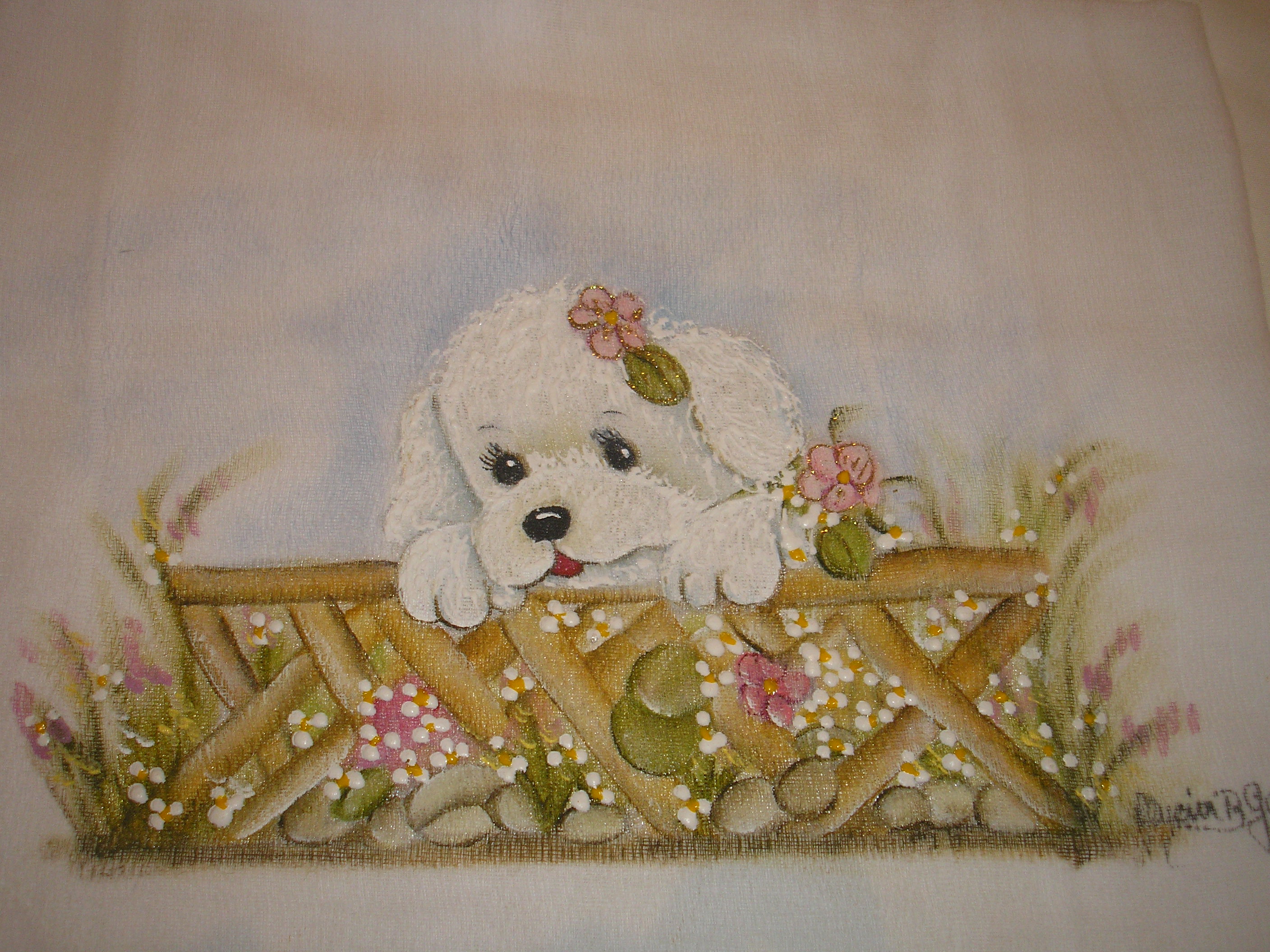 Paletas de Cores para Pintar Cachorrinhos em Fraldas: Azul