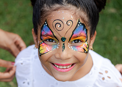 pintura borboleta carnaval