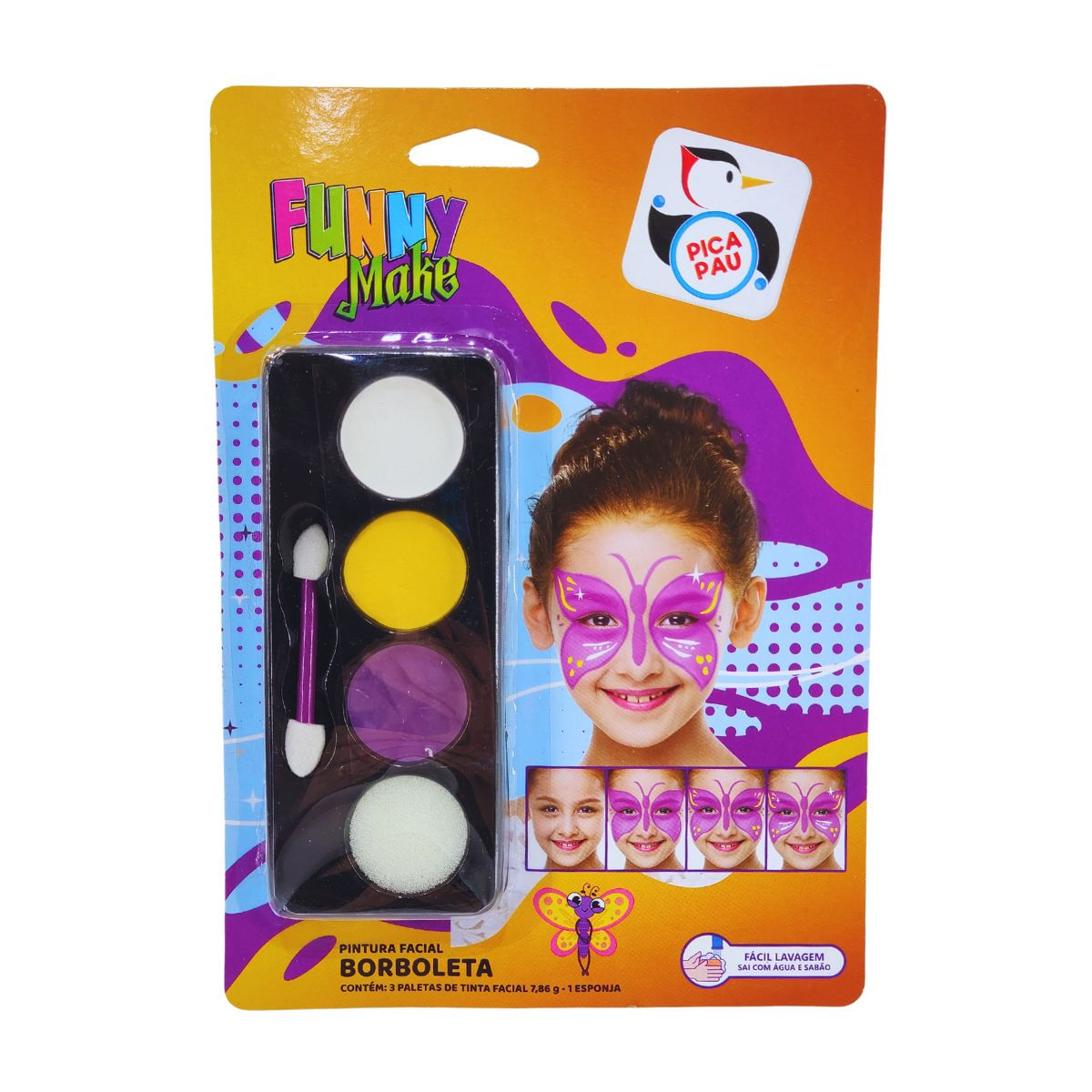 pintura borboleta carnaval