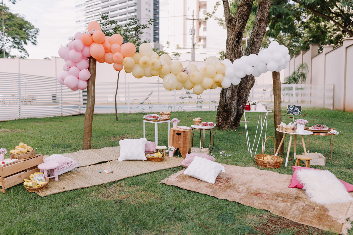 decoração piquenique simples e barata