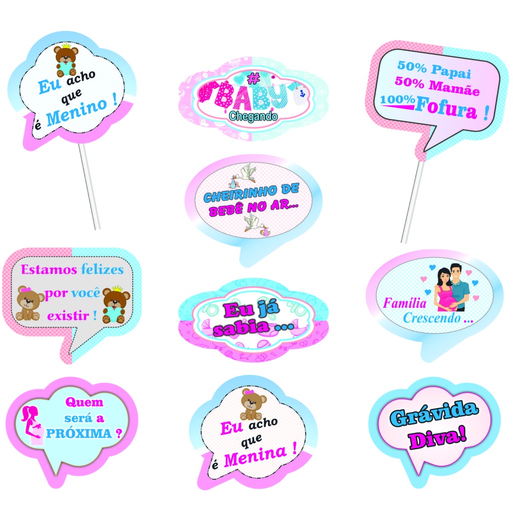 placas para cha de bebe png