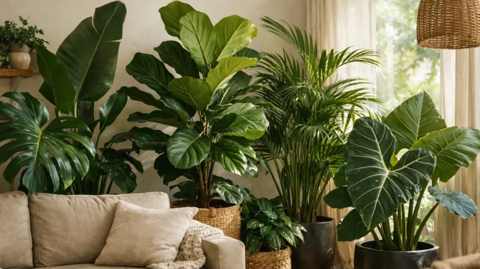 Planta folhagem para interior