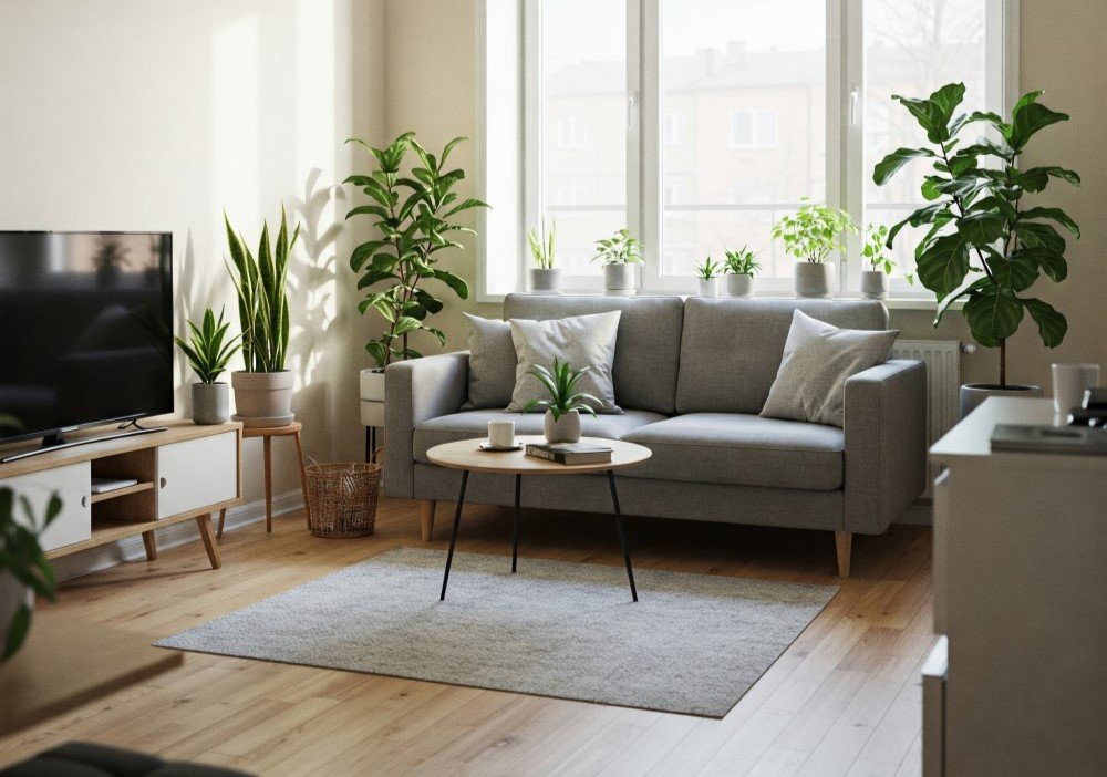 melhores plantas para decorar sala pequena