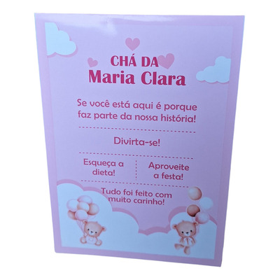 plaquinhas para cha de bebe