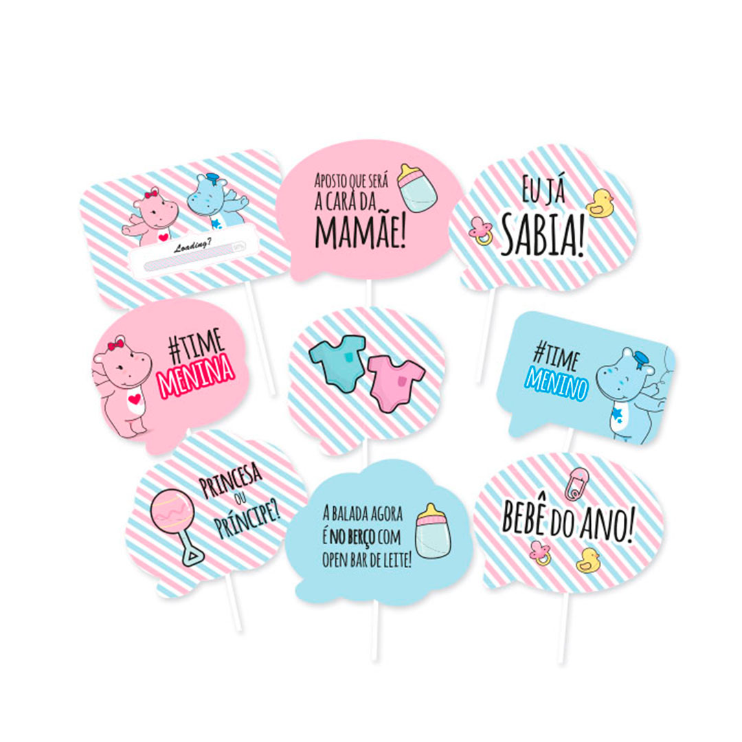 plaquinhas para cha de bebe