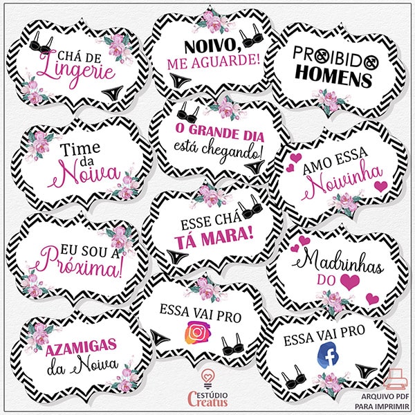 Onde Baixar Moldes Gratuitos de Plaquinhas de Chá de Bebê com Tema Ursinha