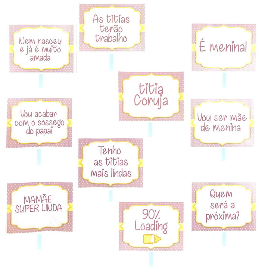 As Melhores Frases e Temas para Suas Plaquinhas de Chá de Bebê Menina