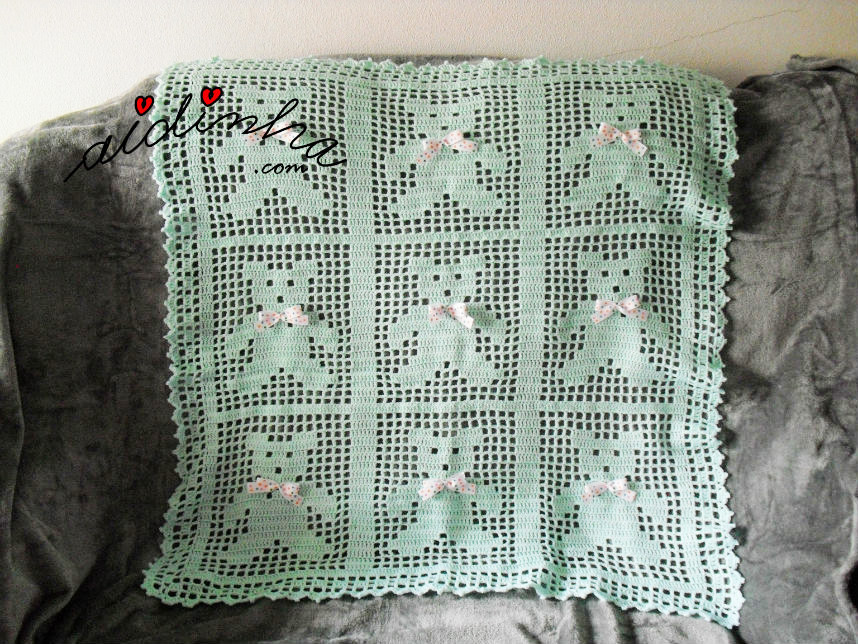 tutorial manta de bebê em crochê passo a passo