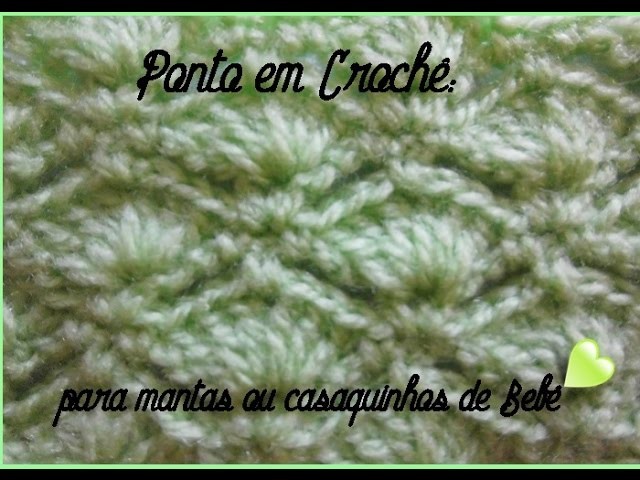 melhores pontos de crochê para manta de bebê