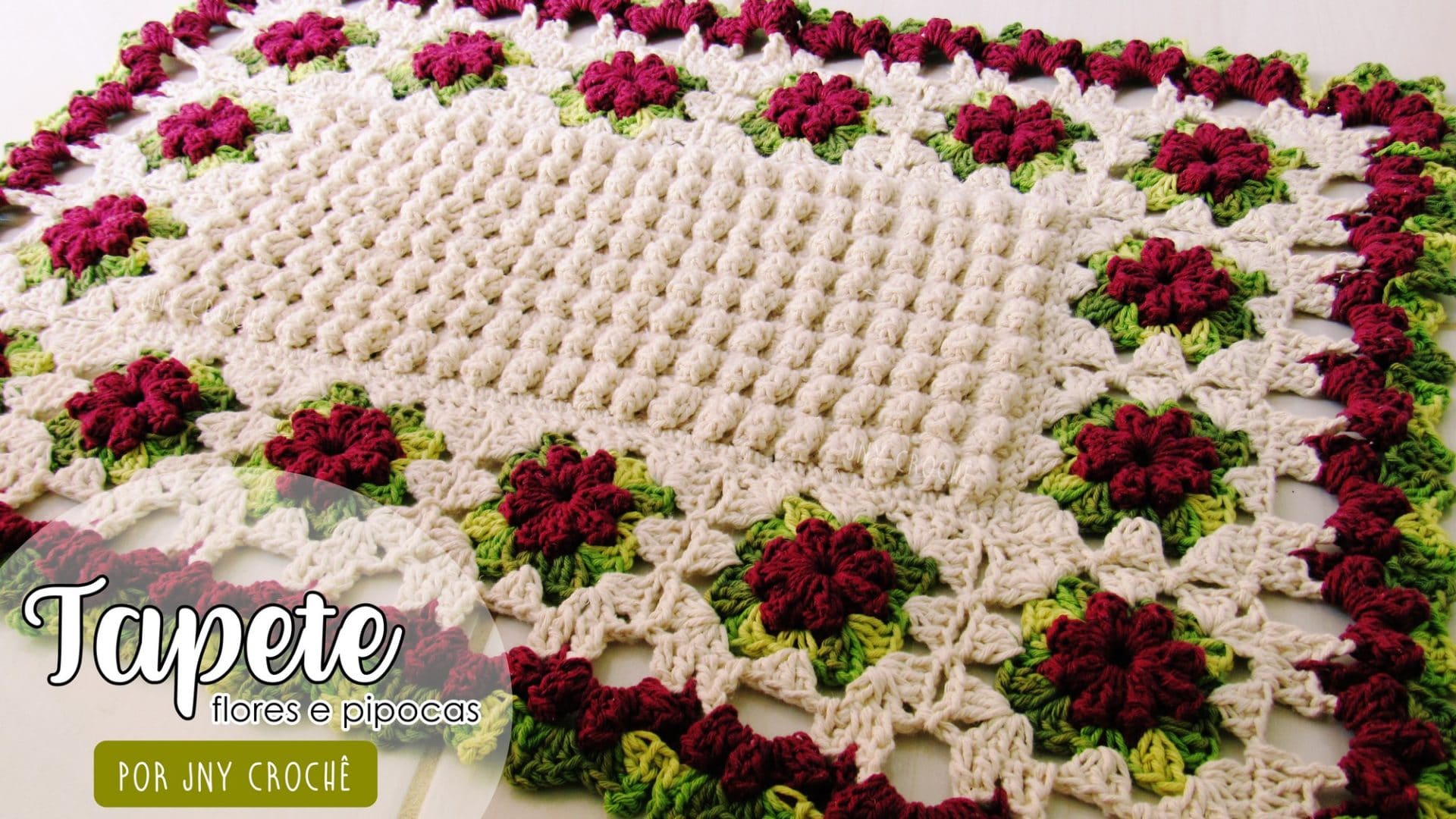 Ponto Pipoca no Crochê: Crie Texturas e Detalhes Únicos em Seus Tapetes