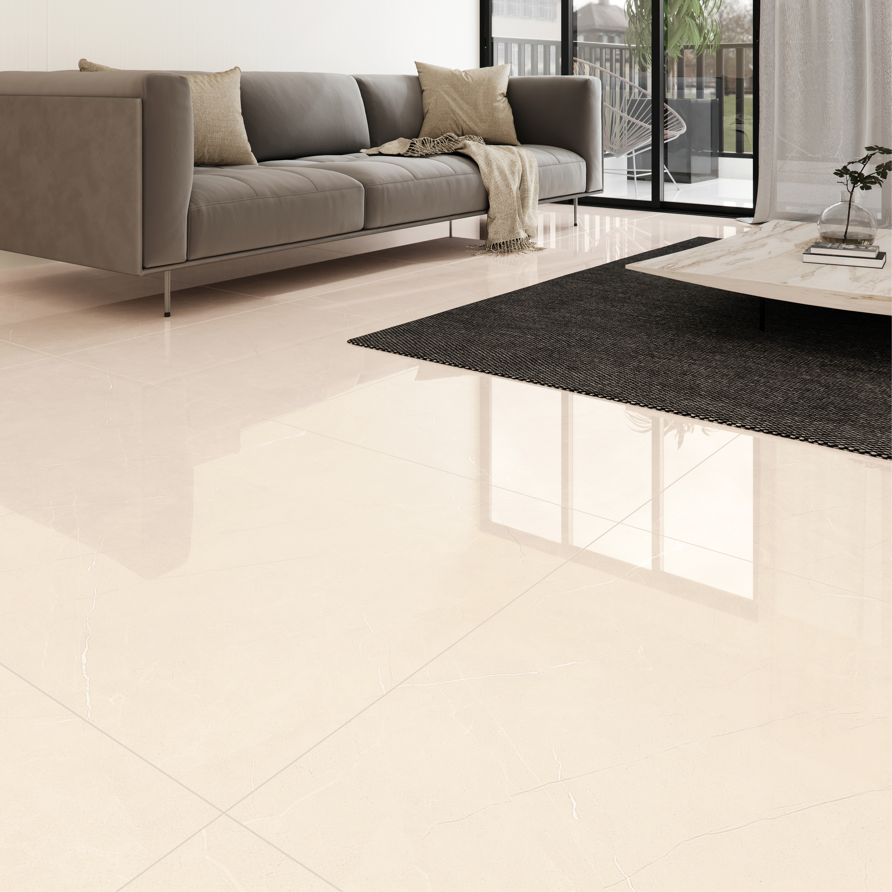 porcelanato bege escuro polido 120x120