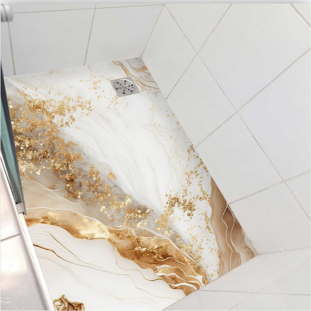 Porcelanato dourado de tonalidade integral