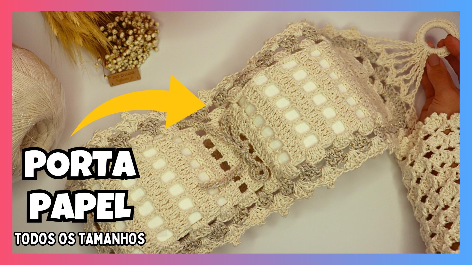 porta papel higiênico de crochê com bichinhos