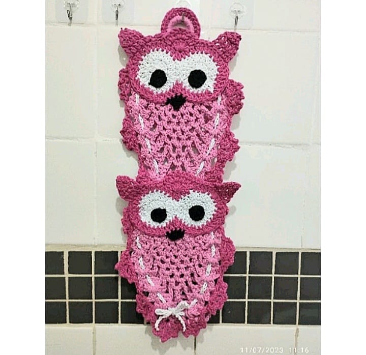 suporte papel higiênico crochê decoração