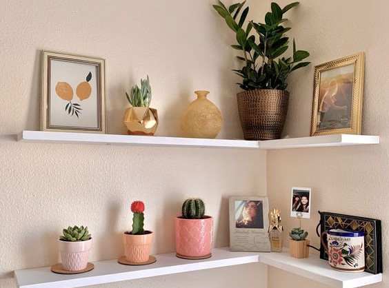 prateleira sala decoração