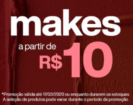 Descontos em maquiagem